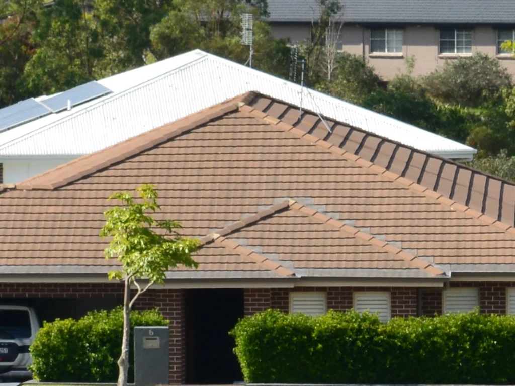 Tile roof cleaning in Fletcher, Newcastle by Hunter Pressure Cleaning